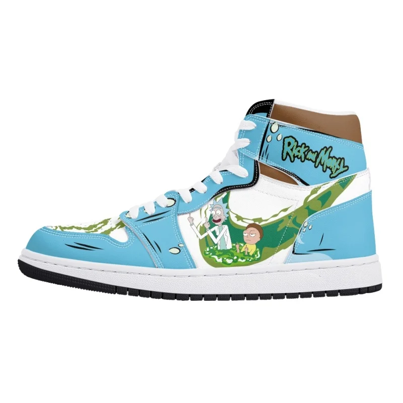 Rick and Morty Dimensional Adventure AJ1 High Top Sneakers - Image 3