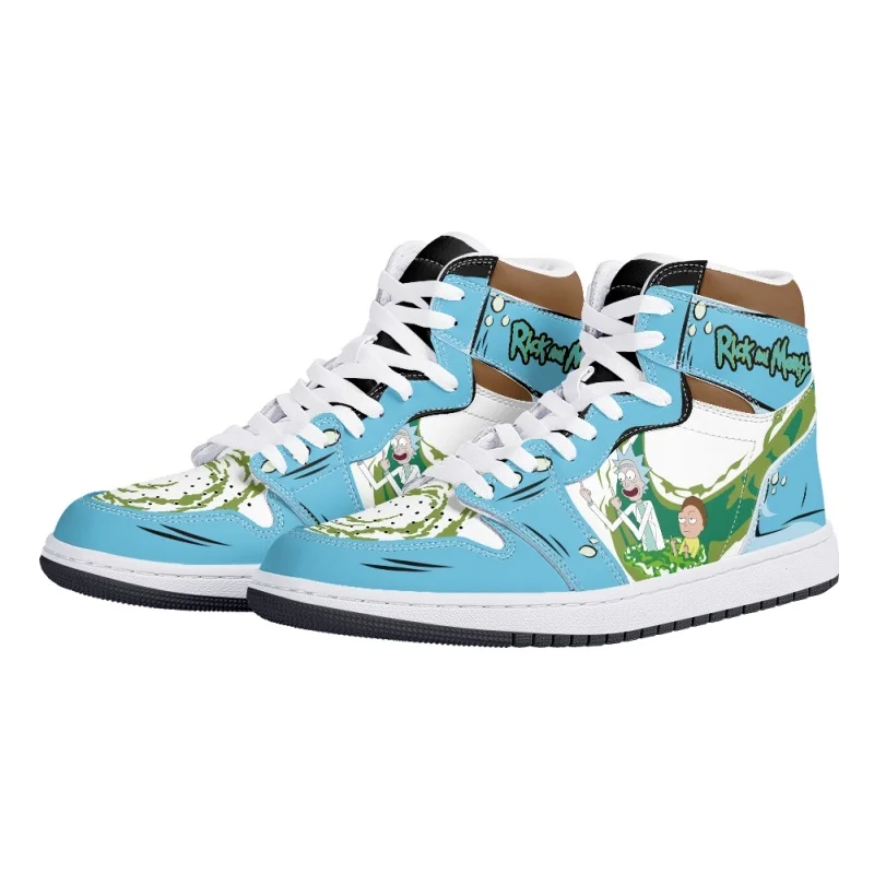 Rick and Morty Dimensional Adventure AJ1 High Top Sneakers - Image 4