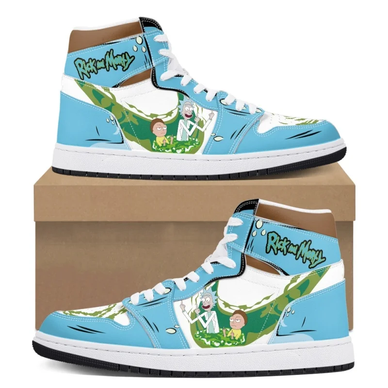 Rick and Morty Dimensional Adventure AJ1 High Top Sneakers - Image 5