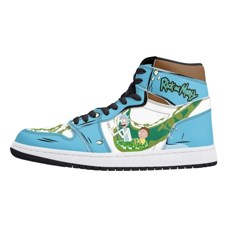 Rick and Morty Dimensional Adventure AJ1 High Top Sneakers - Image 7