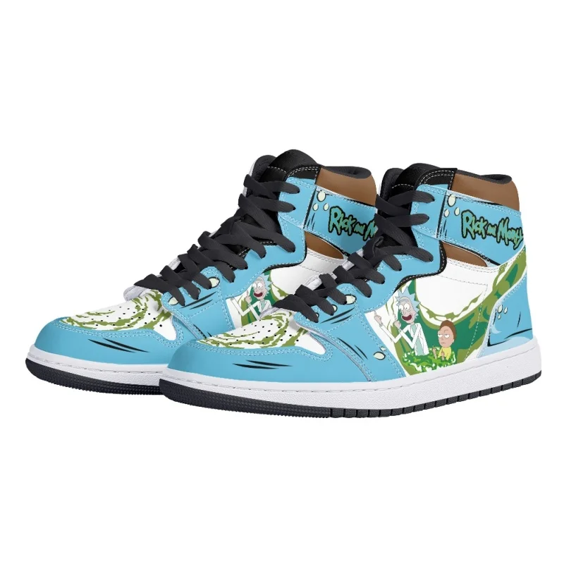 Rick and Morty Dimensional Adventure AJ1 High Top Sneakers - Image 8