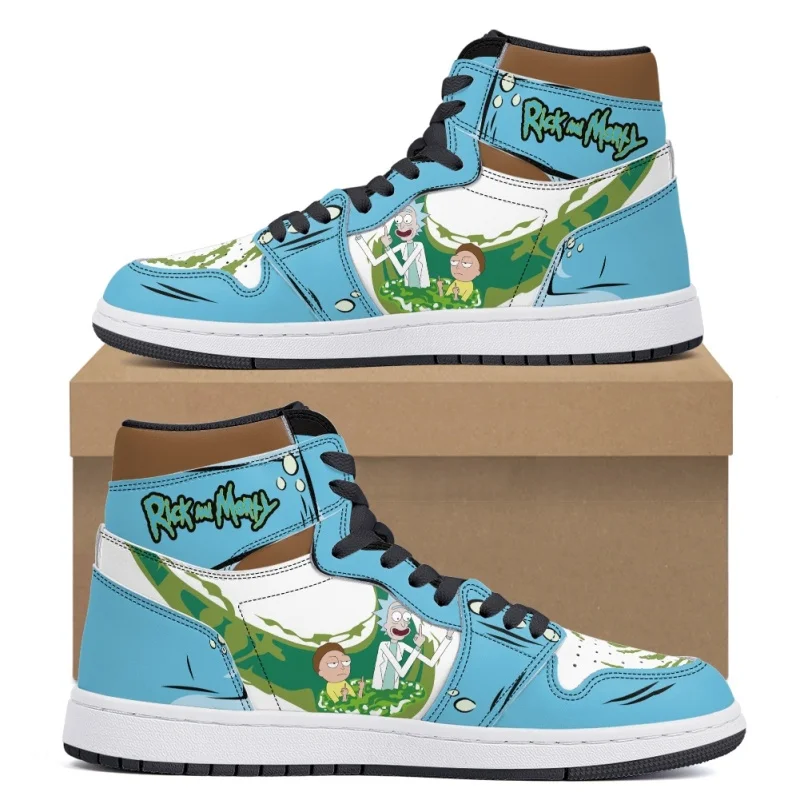 Rick and Morty Dimensional Adventure AJ1 High Top Sneakers - Image 9