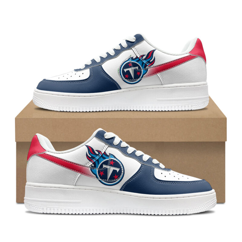 Custom Tennessee Titans Air Force 1s | Personalized NFL Fan Sneakers | Unique Titans-Themed Footwear