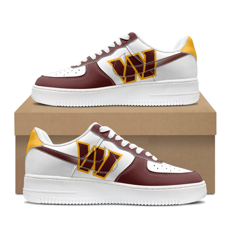 Custom Washington Commanders Air Force 1s | Personalized NFL Fan Sneakers | Unique Commanders-Themed Footwear